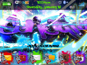 3D Graffiti Theme