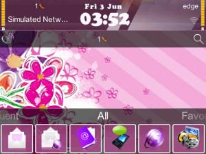 Summer EX theme for blackberry