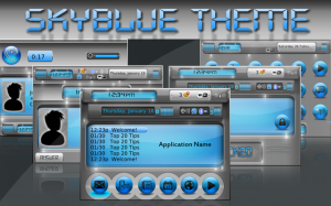 Sky blue Theme