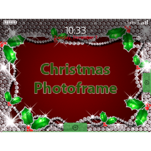 Christmas Diamond Holly Photoframe
