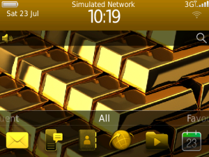 A1 Gold Theme with Gold OS7 Icons