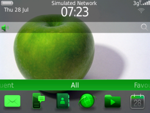 Apple Theme with Green OS7 Icons