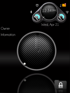 Carbon Fiber Theme For BlackBerry Torch