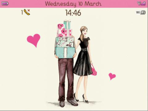 Romantic Love for BlackBerry Bold 9700 and Tour Theme