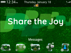 BlackBerry Exclusive Holiday Theme - Share The Joy