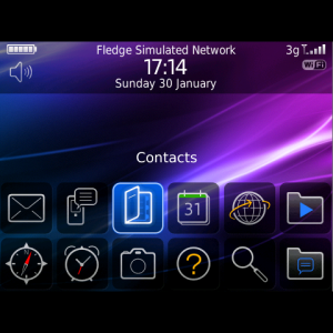 2 Row Home Screen Theme with Double Row Icons for OS5 Handsets