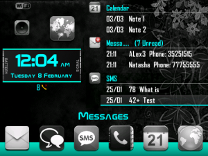 Elegant Black Cyan Today Style
