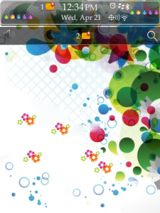 Colorful Art Theme For BlackBerry OS6