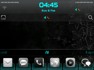 Elegant Black Cyan OS 6 Style