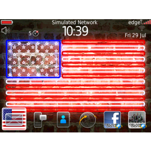 USA Flag - Cool Neon USA Flag