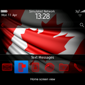 Flag of Canada - Canada Flag Theme with matching Red Icons