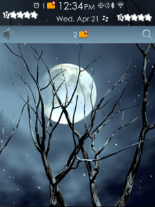 Amuzing Moon Theme For BlackBerry OS6
