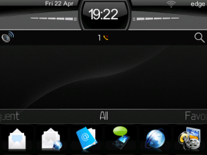 Smooth Black theme for blackberry