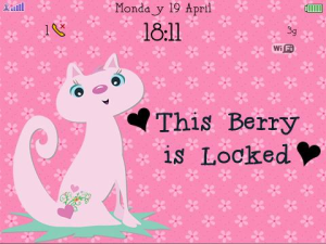 Pink Kitty for the BlackBerry Bold 9700 and Tour