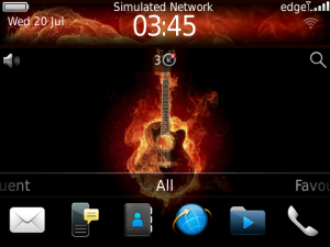 On Fire Theme with burning OS 7 icons
