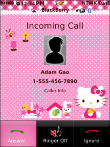 Hello Kitty Pinky Dot Garden Slide Theme