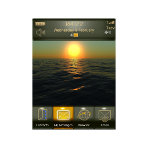 Beautiful Ocean Sunset Theme