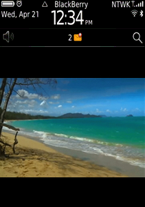 Beach theme for blackberry