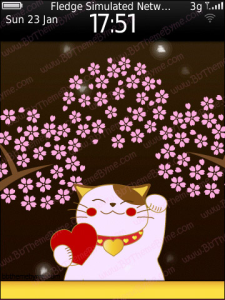 Animated Lucky Cat of Love