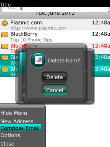 Abstract Cyan Theme For BlackBerry Torch