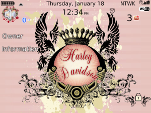 Harley Davidson Pink Royalty Theme with Tone