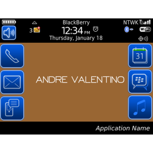Andre Valentino™ for BlackBerry smartphones 9700 Themes