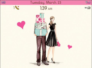 Romantic Love for BlackBerry 8900 Theme