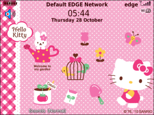 Hello Kitty Pink Dot Garden0.99USD Slide Theme