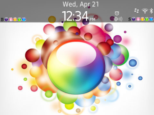 catchy colors theme for BlackBerry v6.0