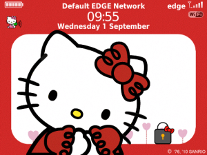 Hello Kitty Red and White Cute UR Theme