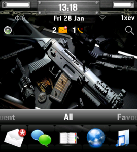 Guns Theme for BlackBerry v6.0