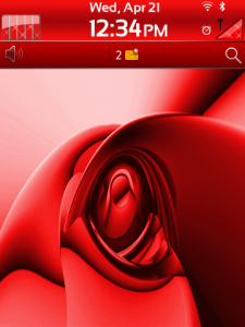 Ruby Red Theme For BlackBerry Torch