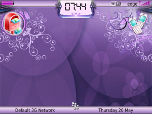 Purple Floral Girly theme