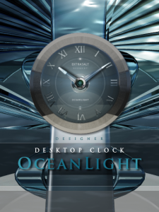Light Ocean Desktop Clock