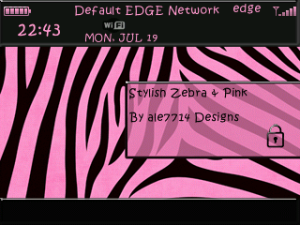 Stylish Zebra and Pink Theme
