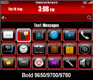 Sports7 Red-Black-White for BlackBerry6