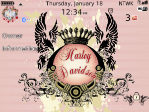 Harley Davidson Pink Royalty Theme