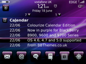 Colourize Calendar Purple
