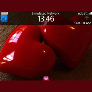 3D Love Hearts Theme