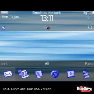 Blue Velocity with Blue Outline Icons Theme
