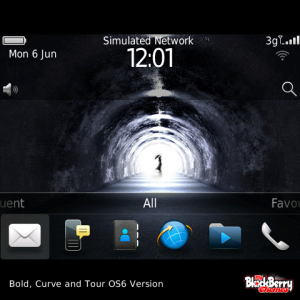 Tunnel Light Glow OS7 Style Theme with Stunning OS7 Icons