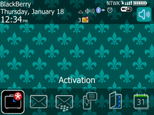Fleur de Lis Teal