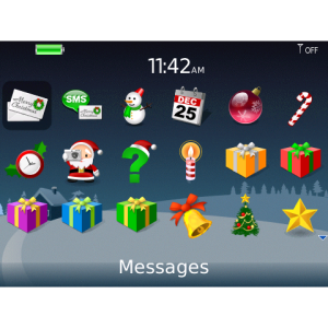 'Christmas' for BlackBerry Bold 9700 Theme