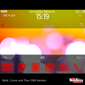 Orange and White Dreamscape Lights Theme with Amazing Red Icons