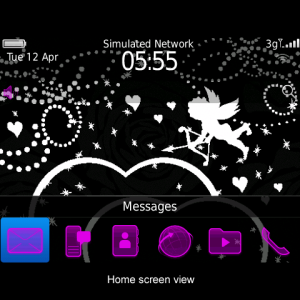 Black and Pink Valentine Love Theme - Valentine Theme with Vivid Pink Icons