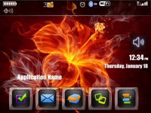 Flaming Floral Theme