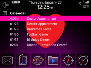 Today 6 Calendar 4 to 6 Icons VALENTINES Pink Purple Red