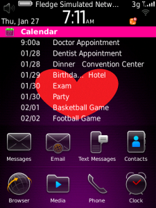 9800 9500 Valentines Today Calendar Theme