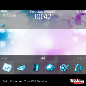 Clouds with Aqua Blue Aspect Icons Theme