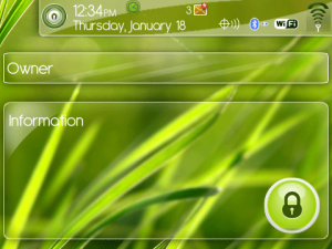 Glassy grass theme